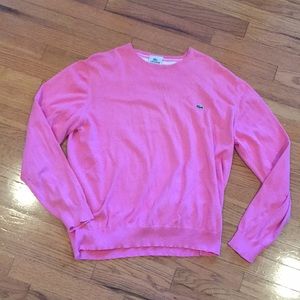 Lacoste light sweater Barbie pink